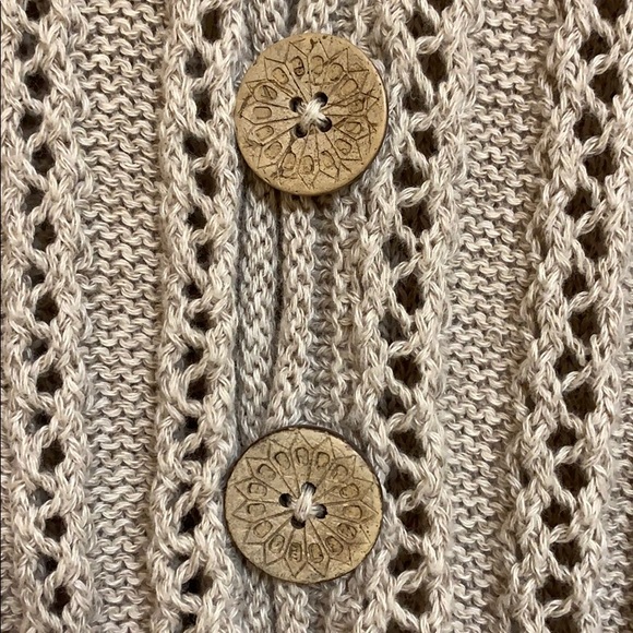 Beige Knit Cardigan - Picture 3 of 4